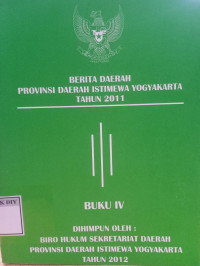 Image of BERITA DAERAH DIY TAHUN 2013 BUKU IV