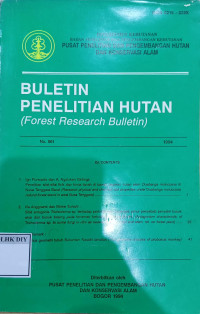 Image of BULETIN PENELITIAN HUTAN (Forest Research Bulletin)