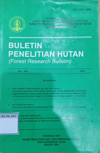 Image of BULETIN PENELITIAN HUTAN (Forest Research Bulletin)