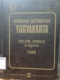 Image of DAERAH ISTIMEWA YOGYAKARTA DALAM ANGKA 1986