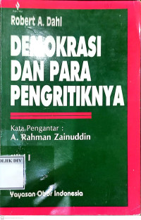 Image of DEMOKRASI DAN PARA PENGKRITIKNYA