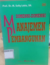 Image of DIMENSI-DIMENSI MANAJEMEN EMBANGUNAN