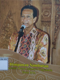 Image of HIMPUNAN SAMBUTAN Gubernur Daerah Istimewa Yogyakarta Tahun 2016