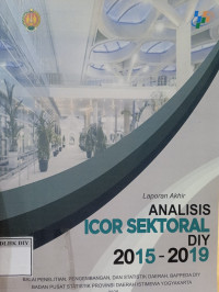 Image of LAPORAN AKHIR ANALISIS ICOR SEKTORAL DIY 2015-2019