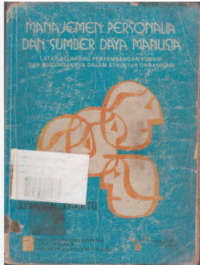 Image of MANAJEMEN PERSONALIA DAN SUMBER DAYA MANUSIA