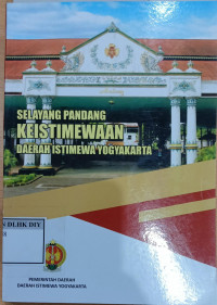 Image of SELAYANG PANDANG KEISTIMEWAAN DAERAH ISTIMEWA YOGYAKARTA